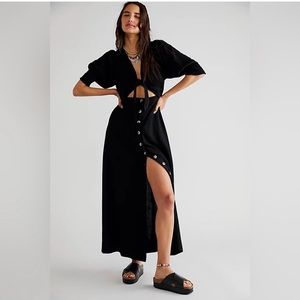 Free People STRING OF HEARTS Cutout Maxi Dress